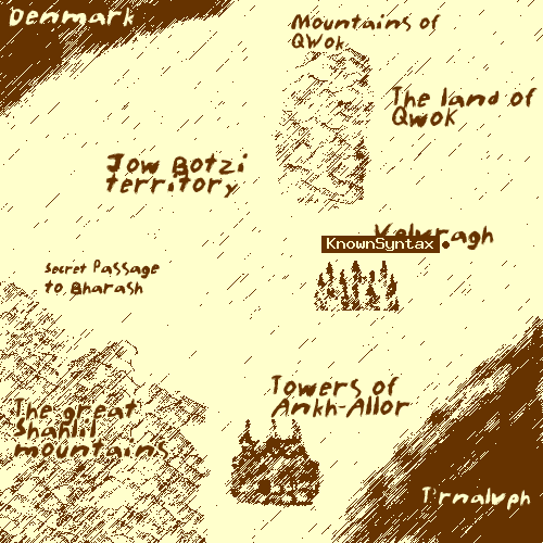 Map position for KnownSyntax